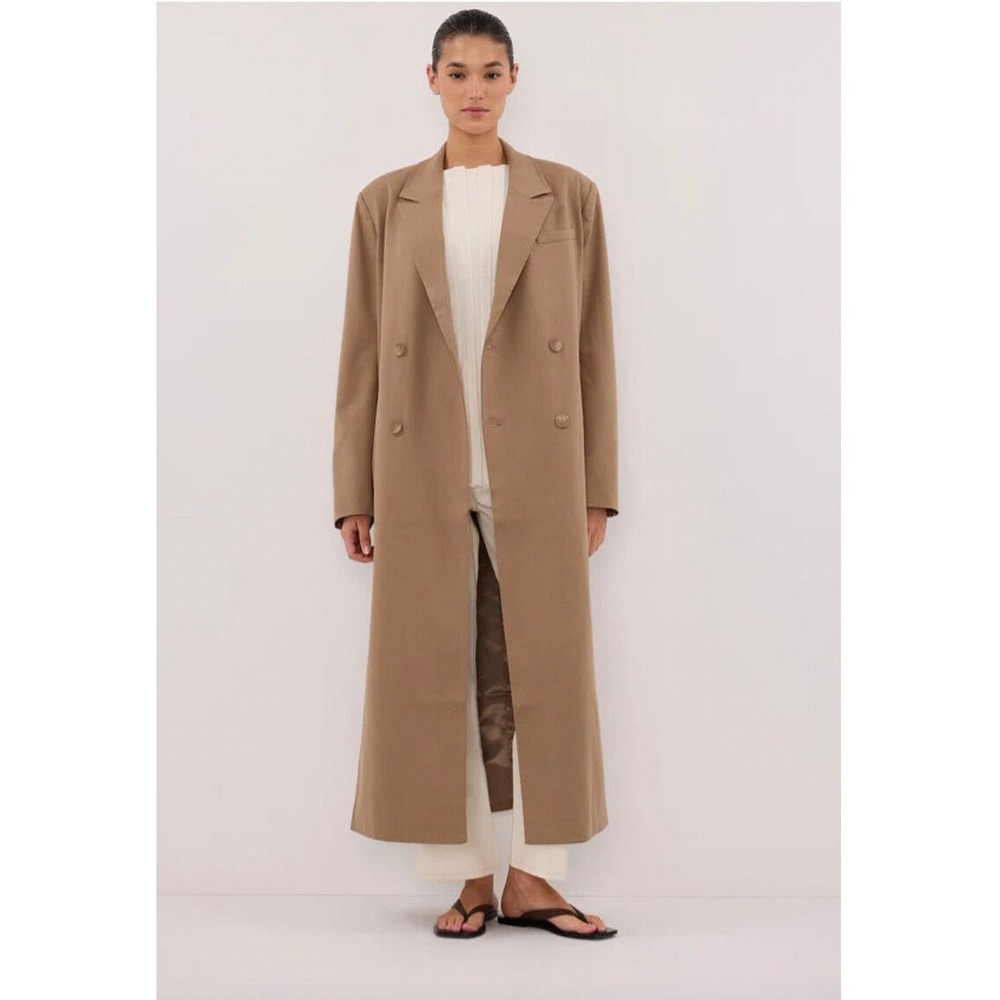 DISSH Celina Wool Blend Coat Tan Size‎ 8 New With Tags